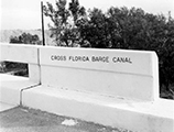 Sign for Cross Florida Barge Canal (1966)