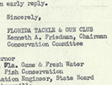 Florida Tackle and Gun Club to the Hudson Pulp and Paper Corporation
