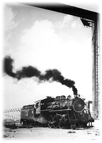 Florida East Coast Railway steam engine #153: Miami, Florida