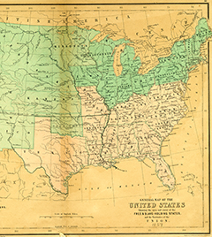 General Map of the United States by Henry D. Rogers (1857)