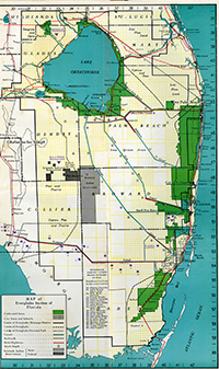 Works Progress Administration Map of Seminole Camps (ca. 1940)