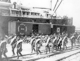 10th U.S. Cavalry embarking for Cuba: Port Tampa, Florida