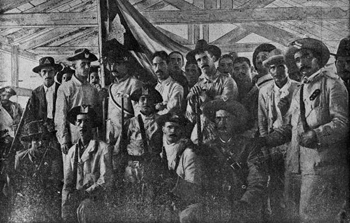 Cuban volunteers in the barracks