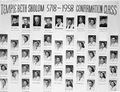 1958 confirmation class of Temple Beth Sholom.