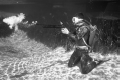 Ricou Browning shooting speargun underwater at Silver Springs.