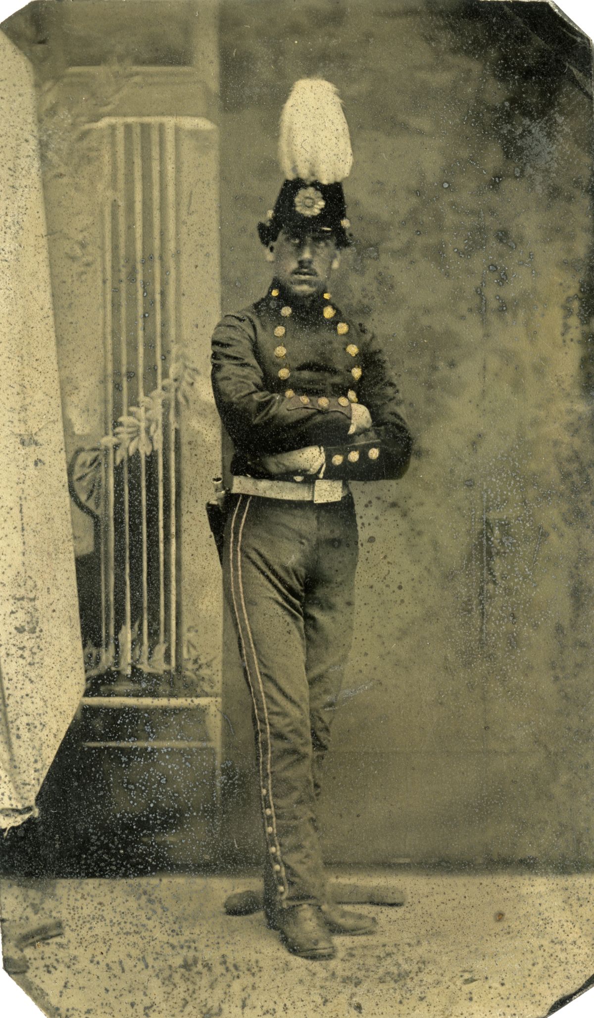 Portrait of a man in uniform, ca. 1870