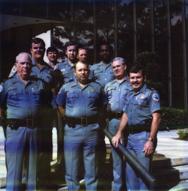 Florida Marine Patrol supervisors in front of the Marjorie Stoneman Douglas Building - Tallahassee, Florida, December 1982