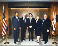 2000-2002 Senate Leadership members posing for a group portrait - Tallahassee, Florida.