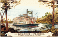 Artwork showing the "Grand Romance" cruise boat at Sanford, Florida.