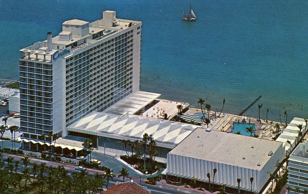 The Carillon Hotel in Miami Beach, designed by Norman M. Giller (circa 1960).