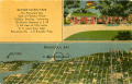 Bayside Tourist Park cabins and map.