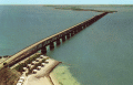 Aerial view of the Bahia Honda Bridge.