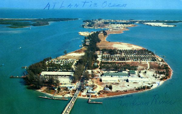 Aerial view of the Causeway Trailer Court at Fort Pierce.