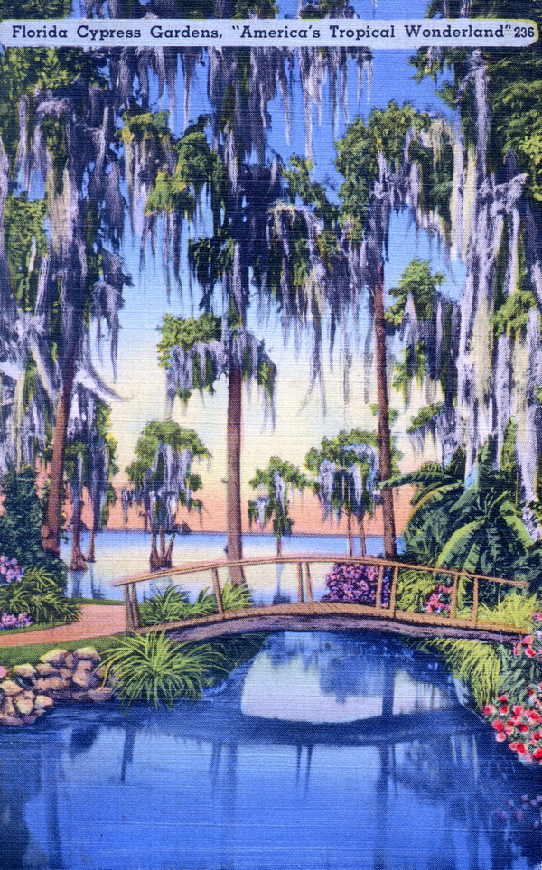 Florida Cypress Gardens - America's tropical wonderland.