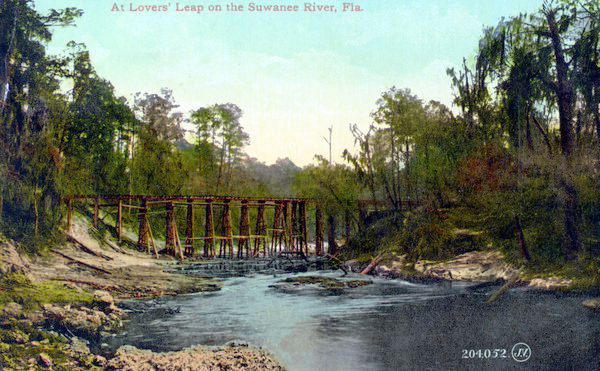 At lover's leap on the Suwannee River, Florida.