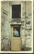 Chief Osceola of the Seminoles confined in court roomFort Marion, St. Augustine, Florida