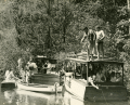 Tarzan film crew being brought to location at Silver Springs.