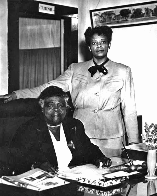 Dr. Mary McLeod Bethune at her desk