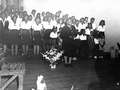 Mary McLeod Bethune speaking at 41st anniversary convocation