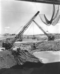 Construction work on the Cross Florida Barge Canal