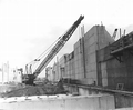 Construction of the St. Johns Lock.