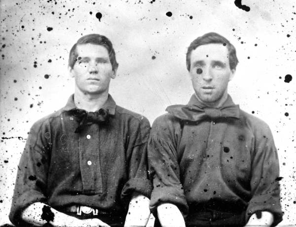 John Jasper Simmons and an unidentified soldier, ca 1870