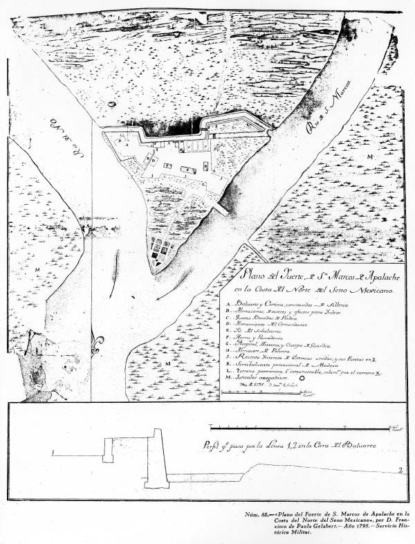 Plan of Fuerte San Marcos de Apalache (1795) 