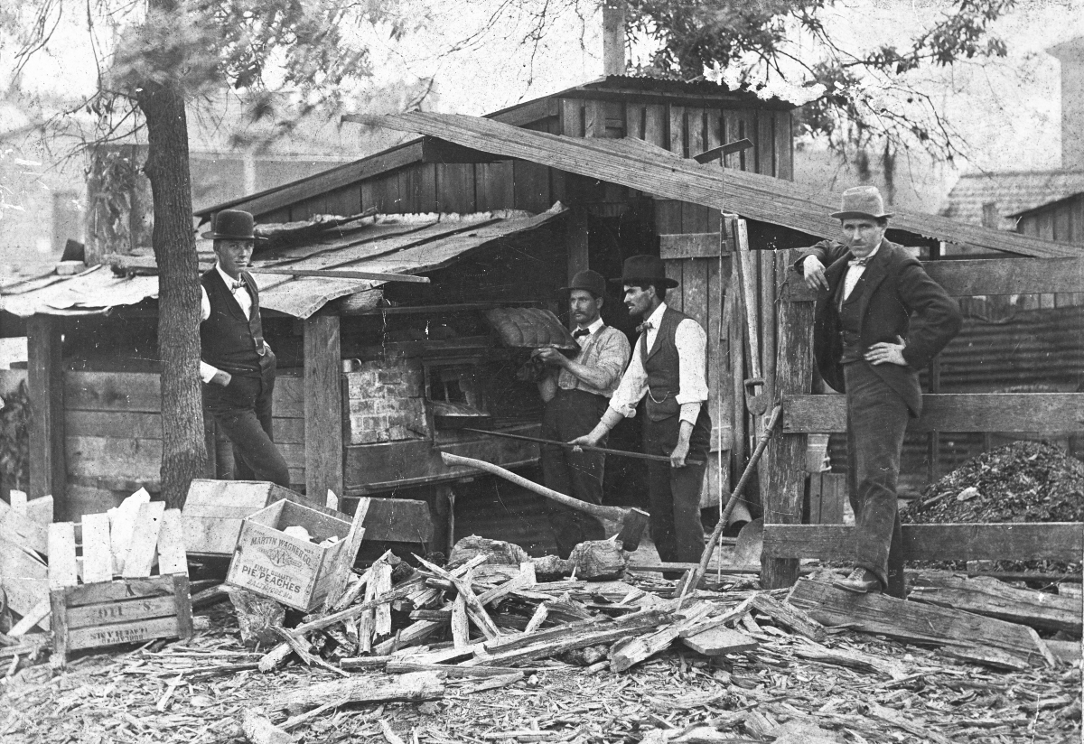 Laekland's first bakery, ca. 1880