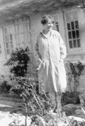 Marjory Stoneman Douglas at her home.