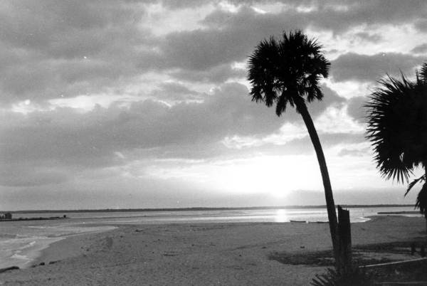 A serene sunrise at Sebastian Inlet (circa 1937).