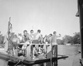 Part of the crew of "Creature from the Black Lagoon".