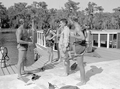 Part of the crew of "Creature from the Black Lagoon".