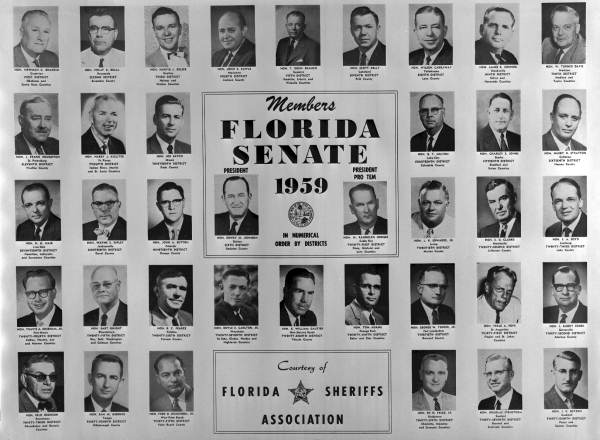 Members of the 1959 Florida Senate