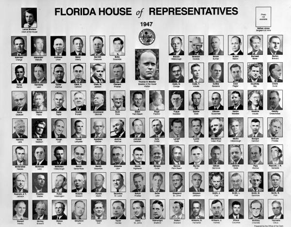 Members of the 1947 Florida House of Representatives.