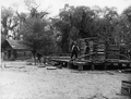 Construction on a log house