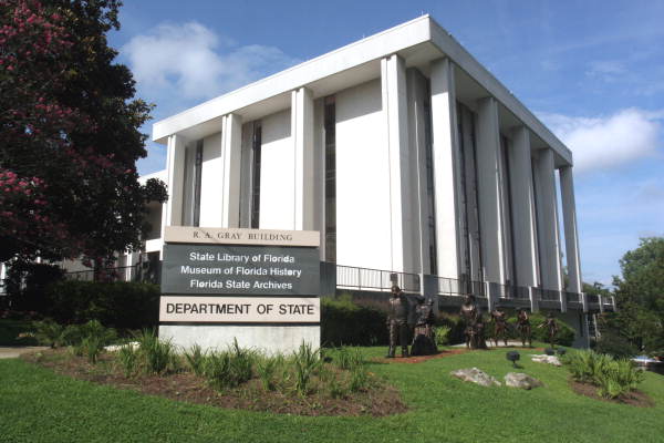 When the State Archives of Florida first opened in 1969, it was located at the old Leon County Jail in Tallahassee. In 1976, the state constructed the R.A. Gray Building on 500 S. Bronough Street in the heart of Florida’s capital city. Since then, the R.A. Gray building has been the site of the State Archives as well as the Museum of Florida History and the State Library. 