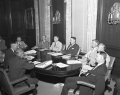 Acting Governor Charley E. Johns with his cabinet conducting business at the Capitol office - Tallahassee, Florida.