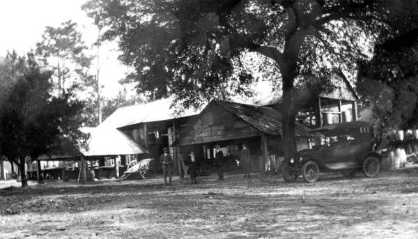 Front view of a turpentine still - Leon County, Florida