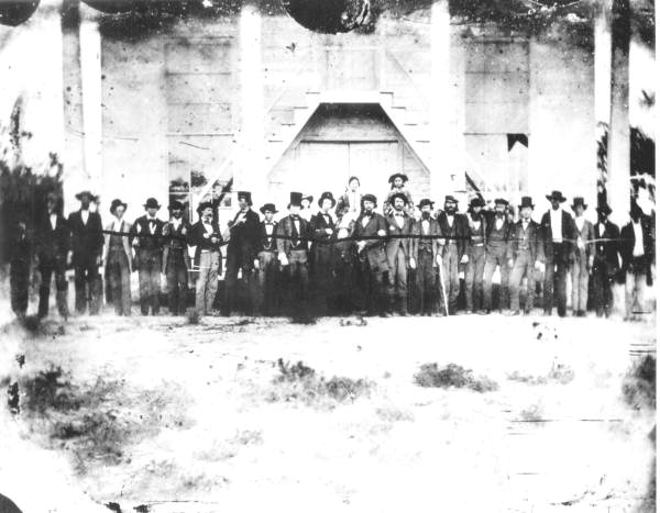 Members of the Florida House of Representatives assembled for a group portrait - Tallahassee, Florida, ca. 1860