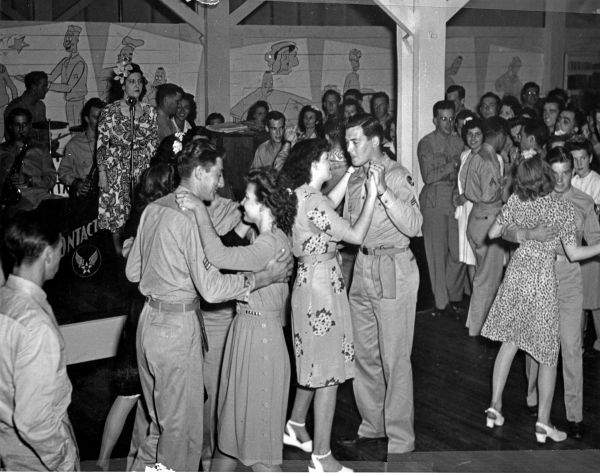 Dance at servicemen's club - Miami, Florida.