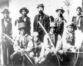 Captain Francis Asbury Hendry (center, standing) poses with a group of Seminole Indians