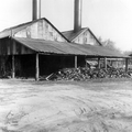 Exterior view of Boynton's still for naval stores, near Tallahassee