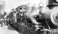 Atlantic and Western Railroad Company train at the depot - Lake Helen, Florida.