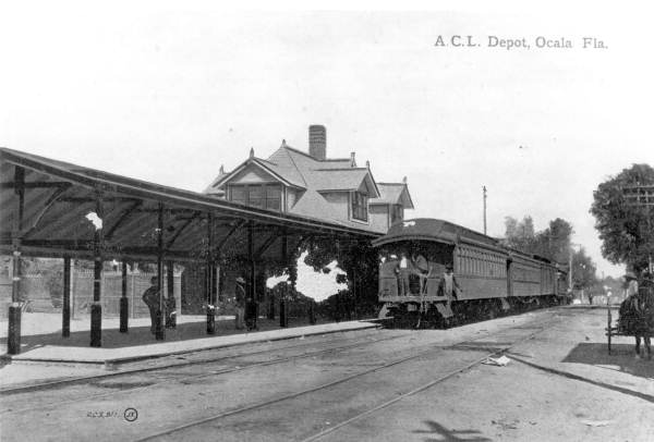 Atlantic Coast Line Railroad Company depot - Ocala, Florida.