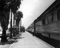 Atlantic Coast Line Railroad passenger cars at the depot - Fort Pierce, Florida