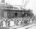 10th U.S. Cavalry embarking for Cuba aboard transport "23" Vigilancia - Port Tampa, Florida.