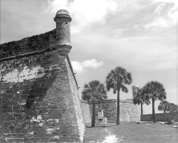 Outside wall of Fort San Marcos - Saint Augustine, Florida