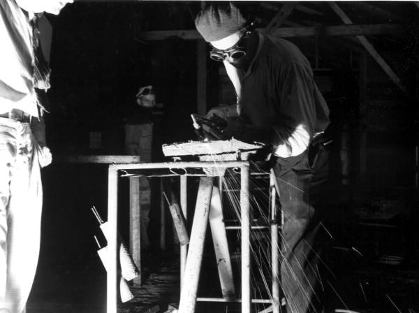 Vocational school welding at Camp Roosevelt : Ocala, Florida (ca. 1940)