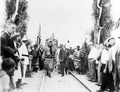 Arrival of the Orange Blossom Special locomotive - Hialeah, Florida