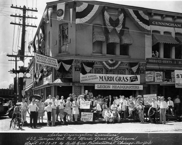 Mardi Gras celebration at the American Legion in Tampa (1926).